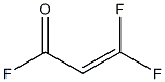 3,3-ジフルオロアクリル酸フルオリド 化学構造式