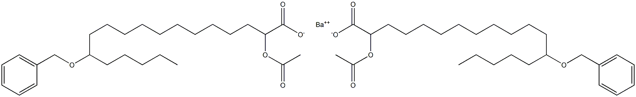 Bis(13-benzyloxy-2-acetyloxystearic acid)barium salt Structure