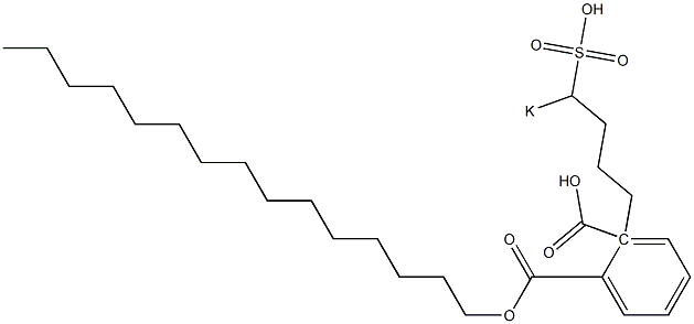 Phthalic acid 1-pentadecyl 2-(4-potassiosulfobutyl) ester 结构式