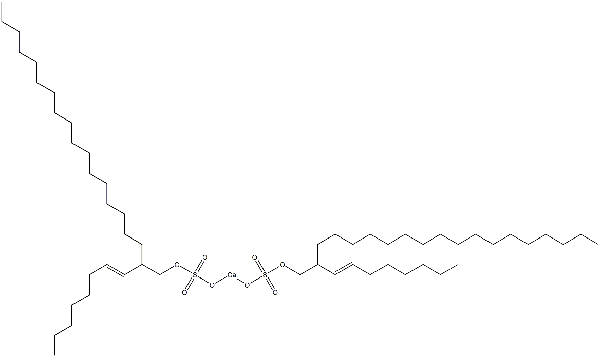 ビス[2-(1-オクテニル)ノナデシルオキシスルホニルオキシ]カルシウム 化学構造式