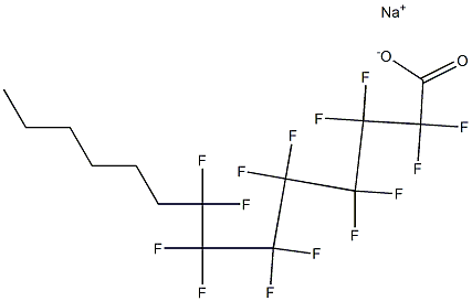 2,2,3,3,4,4,5,5,6,6,7,7,8,8-Tetradecafluorotetradecanoic acid sodium salt Structure