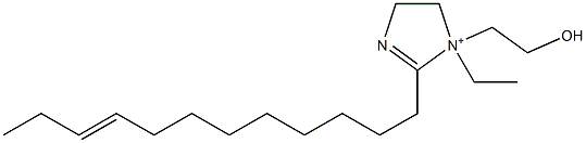 2-(9-Dodecenyl)-1-ethyl-1-(2-hydroxyethyl)-2-imidazoline-1-ium 结构式