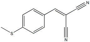 4-(Methylthio)benzylidenemalononitrile Structure