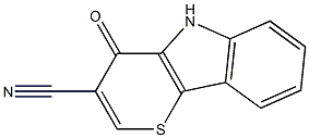 4,5-Dihydro-4-oxothiopyrano[3,2-b]indole-3-carbonitrile