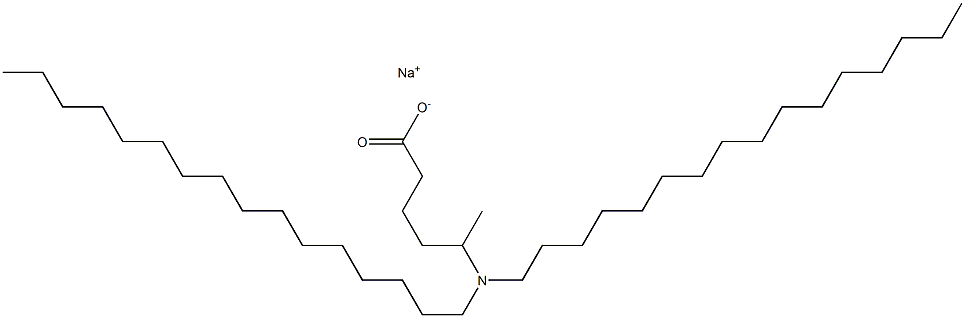 5-(Dihexadecylamino)hexanoic acid sodium salt,,结构式