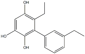 5-Ethyl-6-(3-ethylphenyl)benzene-1,2,4-triol Structure