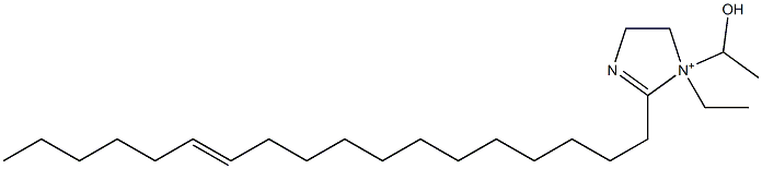 1-エチル-1-(1-ヒドロキシエチル)-2-(12-オクタデセニル)-2-イミダゾリン-1-イウム 化学構造式