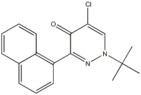 1-(tert-Butyl)-5-chloro-3-(1-naphtyl)-pyridazin-4(1H)-one,,结构式