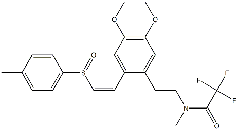 N-[2-[2-[(Z)-2-(4-Methylphenylsulfinyl)ethenyl]-4,5-dimethoxyphenyl]ethyl]-N-methyltrifluoroacetamide