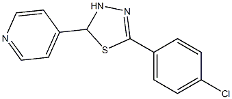 5-(4-Chlorophenyl)-2,3-dihydro-2-(4-pyridinyl)-1,3,4-thiadiazole