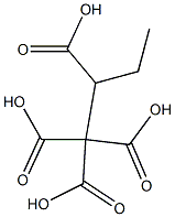 Butane-1,1,1,2-tetracarboxylic acid Structure