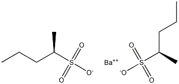 ビス[[R,(+)]-2-ペンタンスルホン酸]バリウム 化学構造式