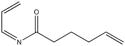 (Z)-N-(2-プロペニリデン)-5-ヘキセンアミド 化学構造式