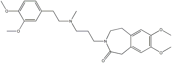 4,5-Dihydro-7,8-dimethoxy-3-[3-[N-methyl-2-(3,4-dimethoxyphenyl)ethylamino]propyl]-1H-3-benzazepin-2(3H)-one