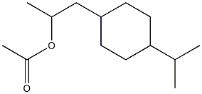 Acetic acid 1-(p-menthan-7-yl)ethyl ester Struktur