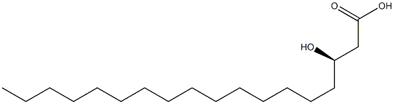 R-3-羟基硬脂酸, , 结构式