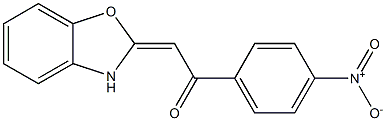  1-(4-Nitrophenyl)-2-[(2E)-(2,3-dihydrobenzoxazol)-2-ylidene]ethan-1-one