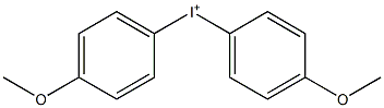 Bis(4-methoxyphenyl)iodonium,,结构式