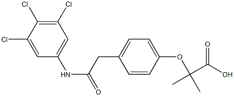 2-[4-[2-(3,4,5-Trichlorophenylamino)-2-oxoethyl]phenoxy]-2-methylpropionic acid|