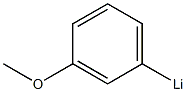 (3-Methoxyphenyl) lithium Struktur