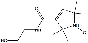 2,2,5,5-テトラメチル-3-(2-ヒドロキシエチル)カルバモイル-3-ピロリン1-オキシド 化学構造式