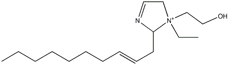 2-(2-Decenyl)-1-ethyl-1-(2-hydroxyethyl)-3-imidazoline-1-ium|