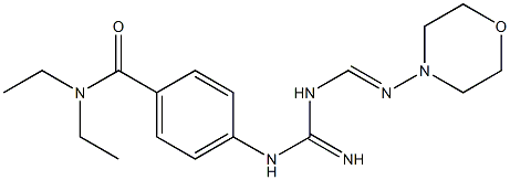 N,N-Diethyl-4-[3-[N-(4-morpholinyl)formimidoyl]guanidino]benzamide