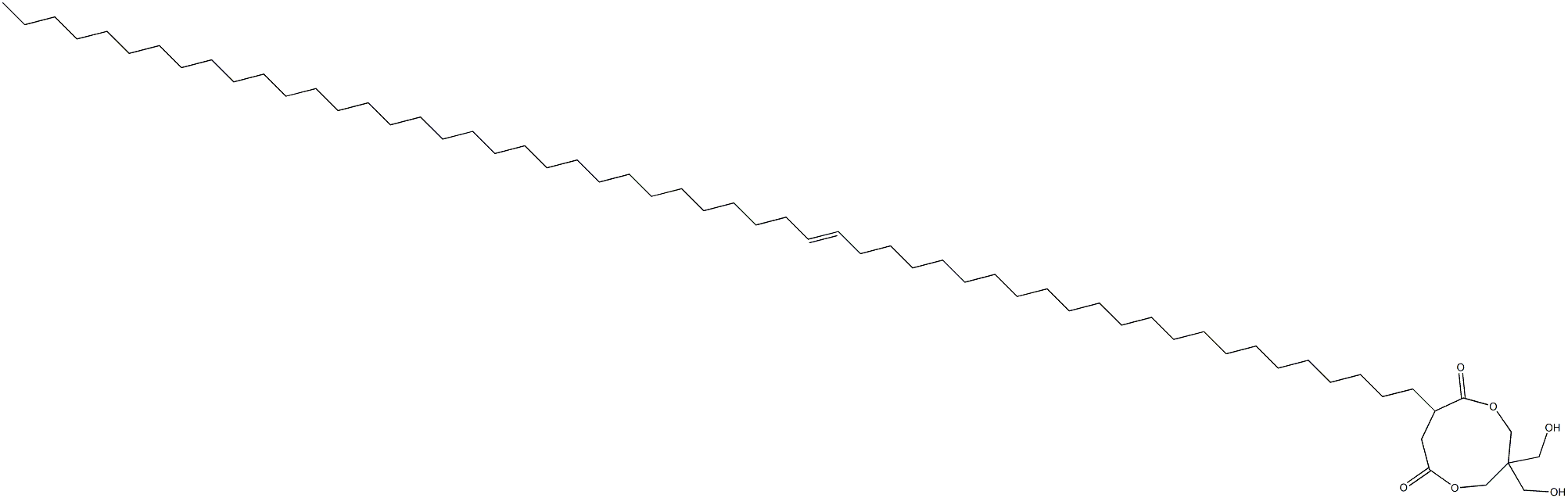 3,3-ビス(ヒドロキシメチル)-8-(23-ペンタペンタコンテニル)-1,5-ジオキサシクロノナン-6,9-ジオン 化学構造式