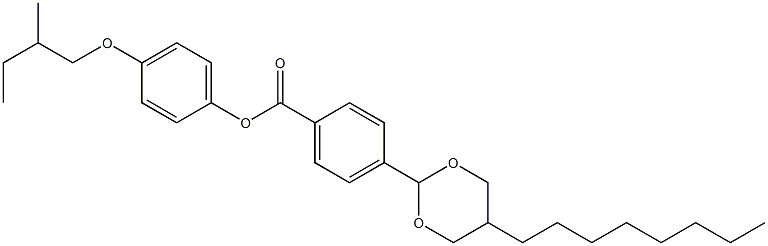 4-(5-Octyl-1,3-dioxan-2-yl)benzoic acid 4-(2-methylbutoxy)phenyl ester|