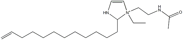 1-[2-(Acetylamino)ethyl]-2-(11-dodecenyl)-1-ethyl-4-imidazoline-1-ium,,结构式