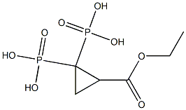 [2-(Ethoxycarbonyl)cyclopropane-1,1-diyl]bisphosphonic acid,,结构式