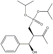 [(2R,3R)-2-Acetyl-3-hydroxy-3-phenylpropyl]phosphonic acid diisopropyl ester Struktur