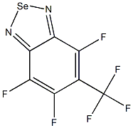 4,5,7-トリフルオロ-6-トリフルオロメチル-2,1,3-ベンゾセレナジアゾール 化学構造式
