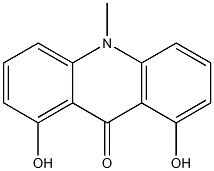 1,8-Dihydroxy-10-methylacridin-9(10H)-one Structure