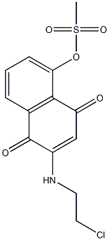 2-(2-Chloroethylamino)-5-methylsulfonyloxy-1,4-naphthoquinone Structure