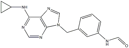 N-[3-[[6-(Cyclopropylamino)-9H-purin-9-yl]methyl]phenyl]formamide|