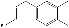 1-(3-Bromoallyl)-3,4-dimethylbenzene Struktur