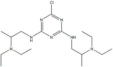 2,4-Bis[[2-(diethylamino)propyl]amino]-6-chloro-1,3,5-triazine 结构式