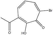 3-Acetyl-7-bromo-2-hydroxy-2,4,6-cycloheptatrien-1-one Structure