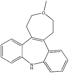 2,3,4,5-Tetrahydro-3-methyl-1H-dibenz[2,3:6,7]oxepino[4,5-d]azepine,,结构式