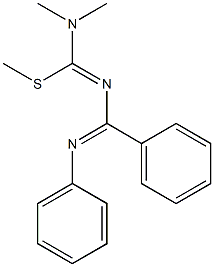 1,2-Diphenyl-4-(methylthio)-5-methyl-1,3,5-triaza-1,3-hexadiene