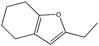 4,5,6,7-テトラヒドロ-2-エチルベンゾフラン 化学構造式