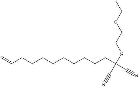 (2-Ethoxyethoxy)(10-undecenyl)malononitrile Structure