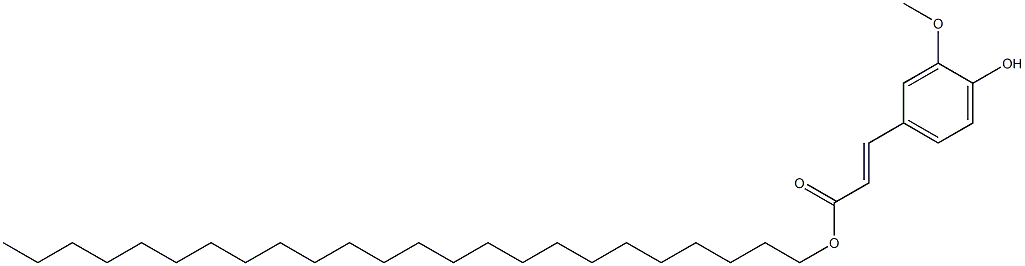 3-(4-Hydroxy-3-methoxyphenyl)propenoic acid tetracosyl ester