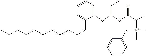 N,N-Dimethyl-N-benzyl-N-[1-[[1-(2-undecylphenyloxy)propyl]oxycarbonyl]ethyl]aminium|