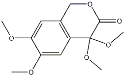 4,4,6,7-Tetramethoxyisochroman-3-one 结构式