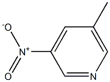 3-メチル-5-ニトロピリジン 化学構造式