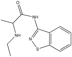 N-(1,2-Benzisothiazol-3-yl)-2-ethylaminopropanamide Struktur