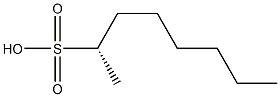 [S,(-)]-2-オクタンスルホン酸 化学構造式