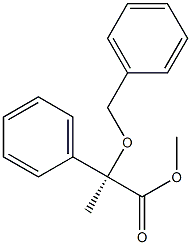 [R,(+)]-2-(Benzyloxy)-2-phenylpropionic acid methyl ester 结构式